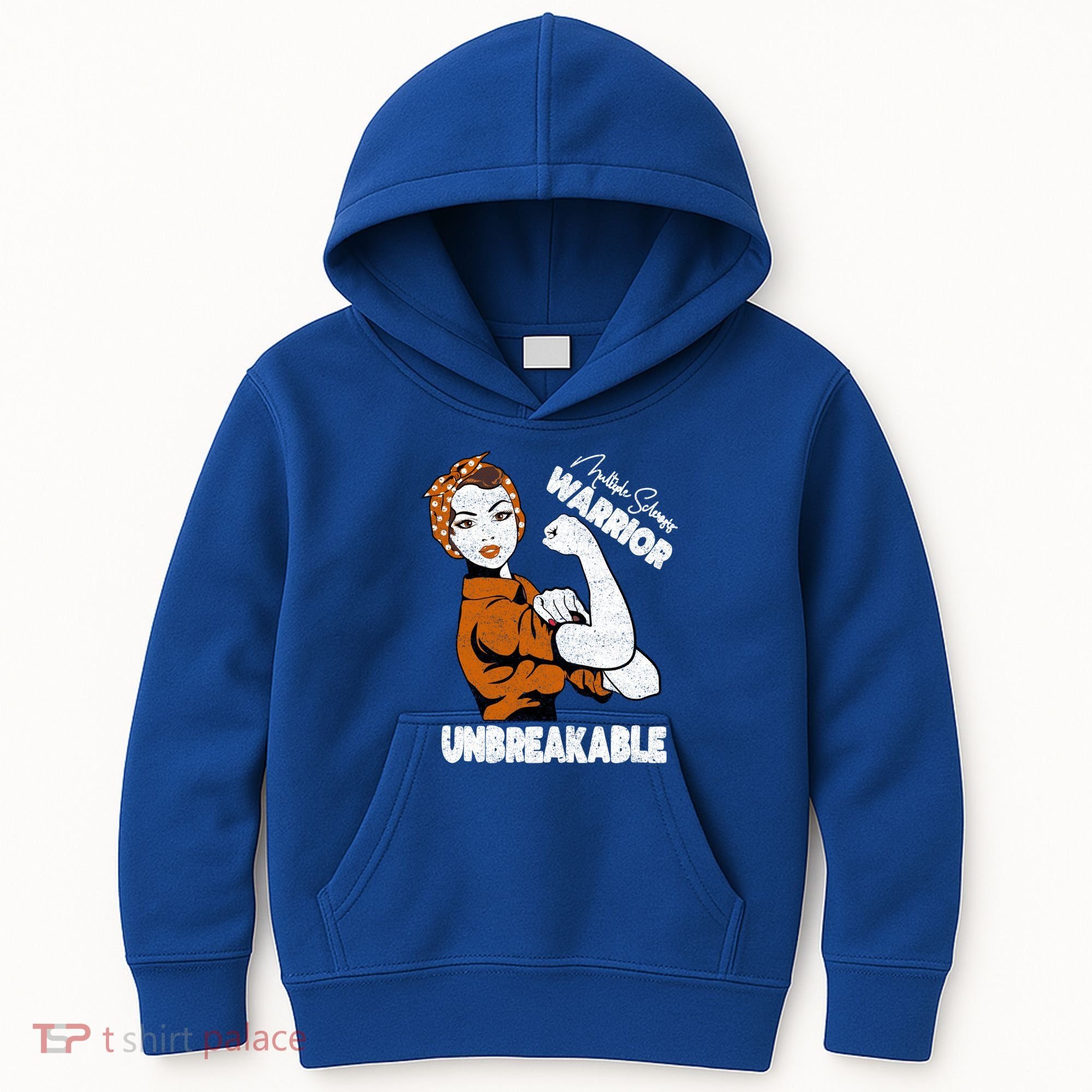 Ms Awareness Multiple Sclerosis Unbreakable Warrior Funny Gift Kids Hoodie