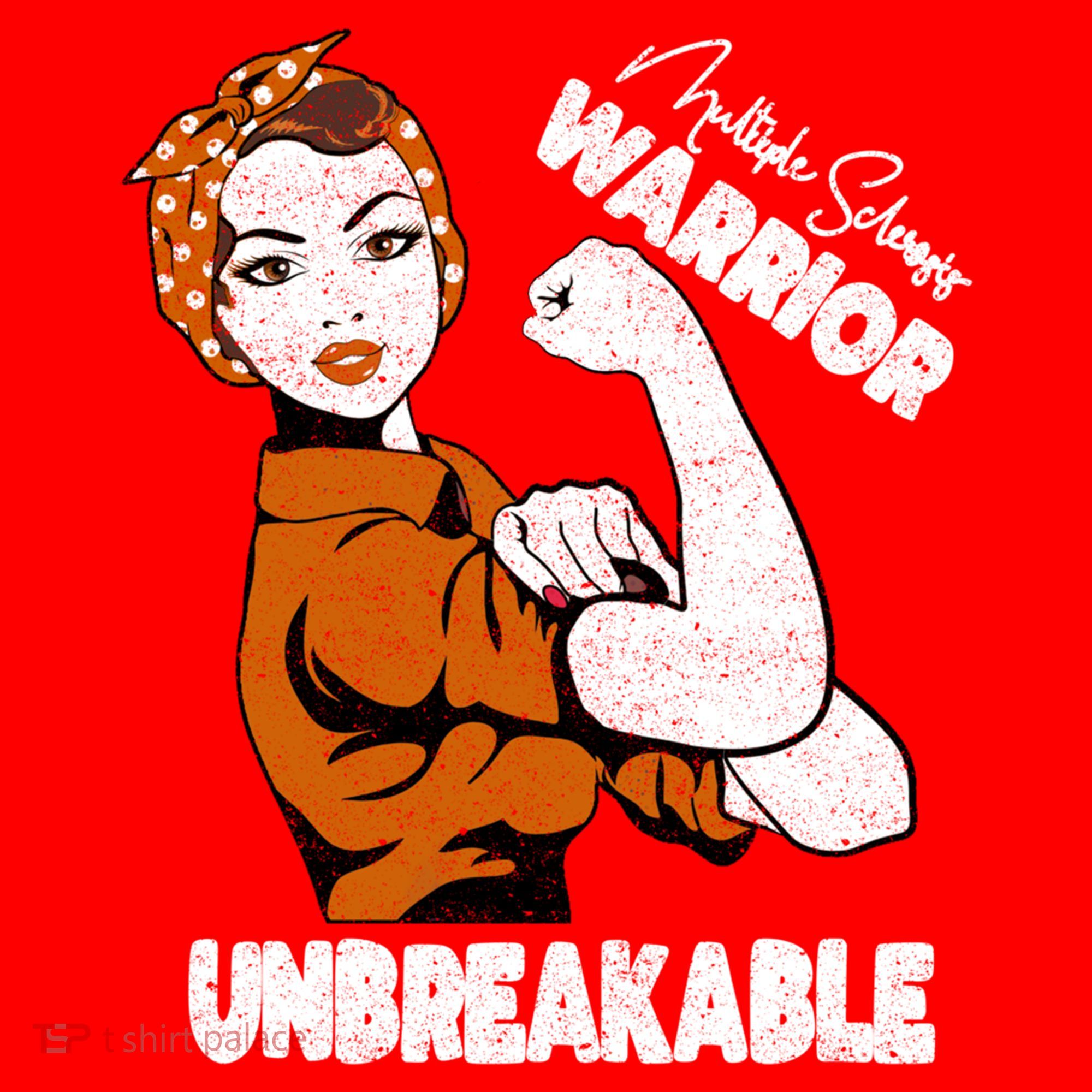 Ms Awareness Multiple Sclerosis Unbreakable Warrior Funny Gift Santa Hat
