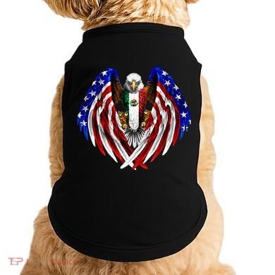 Mexican American Mexico Usa Flag Eagle Doggie Tank