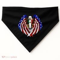 Mexican American Mexico Usa Flag Eagle USA-Made Doggie Bandana thumb 0