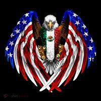 Mexican American Mexico Usa Flag Eagle Hoodie thumb 7