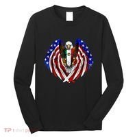 Mexican American Mexico Usa Flag Eagle Long Sleeve Shirt thumb 0