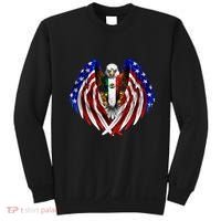 Mexican American Mexico Usa Flag Eagle Sweatshirt thumb 0