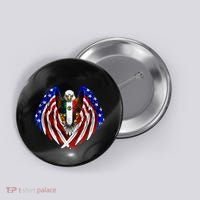 Mexican American Mexico Usa Flag Eagle Button thumb 0