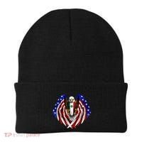 Mexican American Mexico Usa Flag Eagle Beanie thumb 0