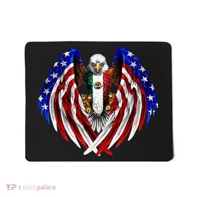 Mexican American Mexico Usa Flag Eagle Mousepad
