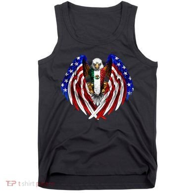 Mexican American Mexico Usa Flag Eagle Tank Top