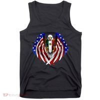 Mexican American Mexico Usa Flag Eagle Tank Top thumb 0