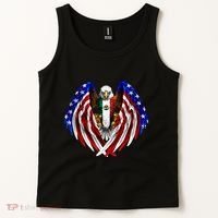 Mexican American Mexico Usa Flag Eagle Tank Top thumb 2