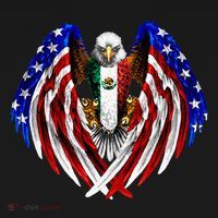 Mexican American Mexico Usa Flag Eagle Visor thumb 3