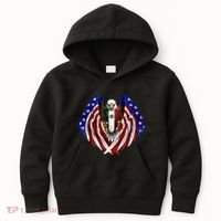 Mexican American Mexico Usa Flag Eagle Kids Hoodie thumb 0