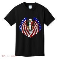 Mexican American Mexico Usa Flag Eagle Kids T-Shirt thumb 0