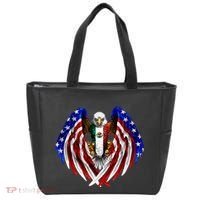 Mexican American Mexico Usa Flag Eagle Tote Bag thumb 0