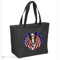 Mexican American Mexico Usa Flag Eagle Tote Bag thumb 2