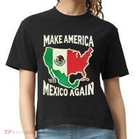 Make America Mexico Again Mexican History Fact 1835 Mexico Comfort Colors Boxy T-Shirt thumb 0