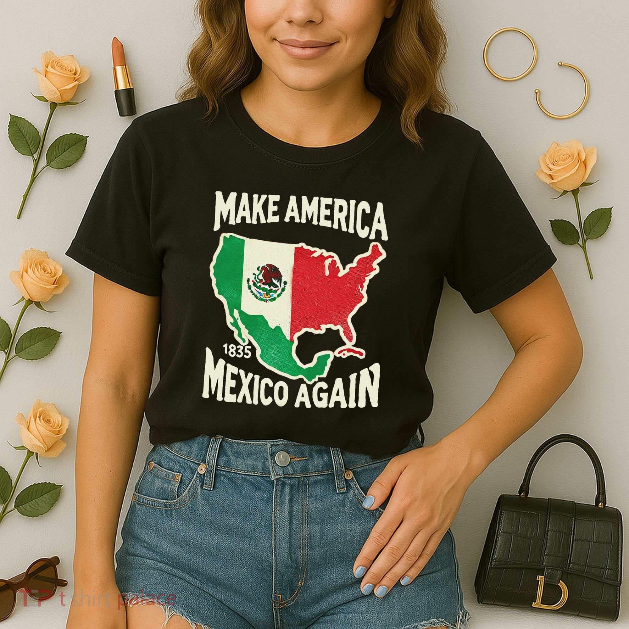 Make America Mexico Again Mexican History Fact 1835 Mexico Comfort Colors Boxy T-Shirt