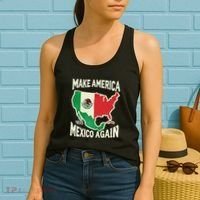 Make America Mexico Again Mexican History Fact 1835 Mexico Women's Tank Top thumb 2