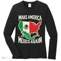 Make America Mexico Again Mexican History Fact 1835 Mexico Women's Long Sleeve Shirt thumb 0