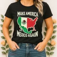 Make America Mexico Again Mexican History Fact 1835 Mexico Women's T-Shirt thumb 2