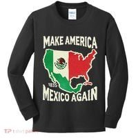 Make America Mexico Again Mexican History Fact 1835 Mexico Kids Long Sleeve Shirt thumb 0