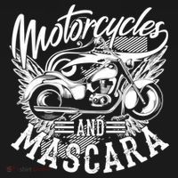 Motorcycles And Mascara Funny Gift Cute Makeup Motor Lover Funny Gift Women's Hoodie thumb 2