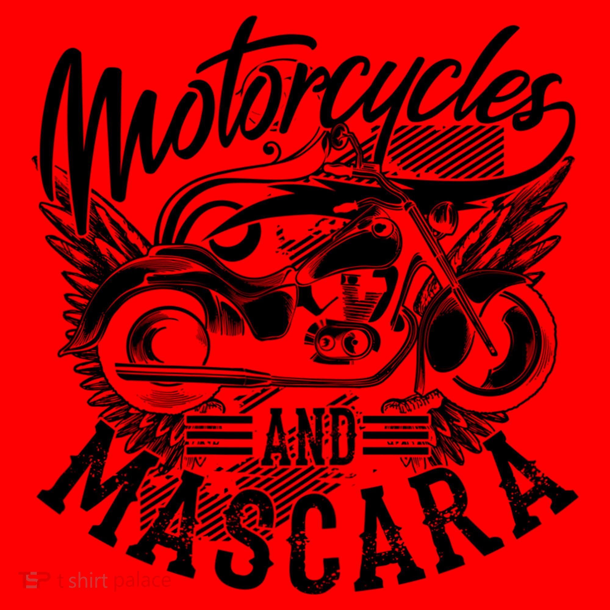 Motorcycles And Mascara Funny Gift Cute Makeup Motor Lover Funny Gift Santa Hat