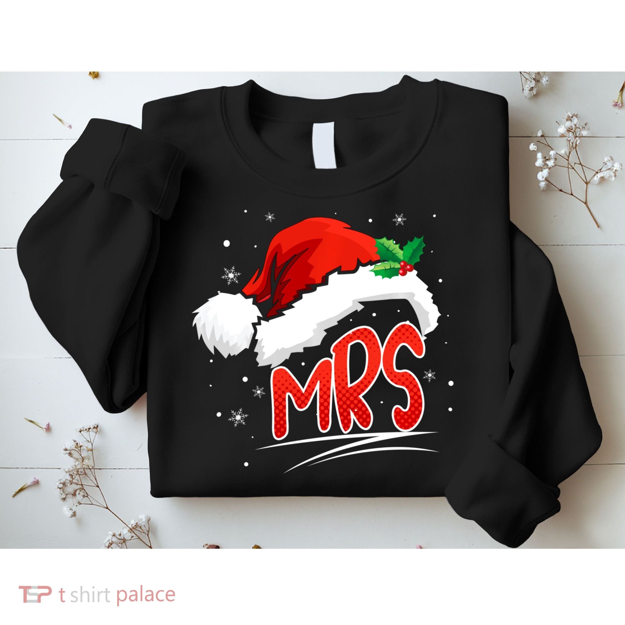 Mr. And Mrs. Christmas Santa Claus Matching His Hers Sweatshirt