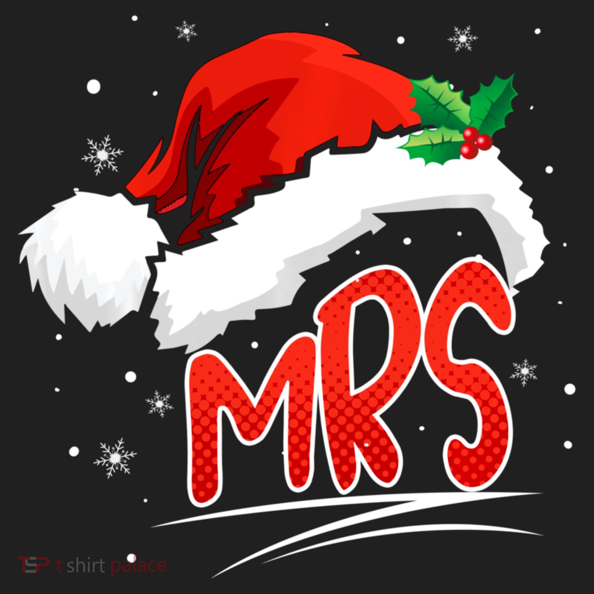 Mr. And Mrs. Christmas Santa Claus Matching His Hers Beanie