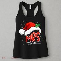 Mr. And Mrs. Christmas Santa Claus Matching His Hers Women's Tank Top thumb 3