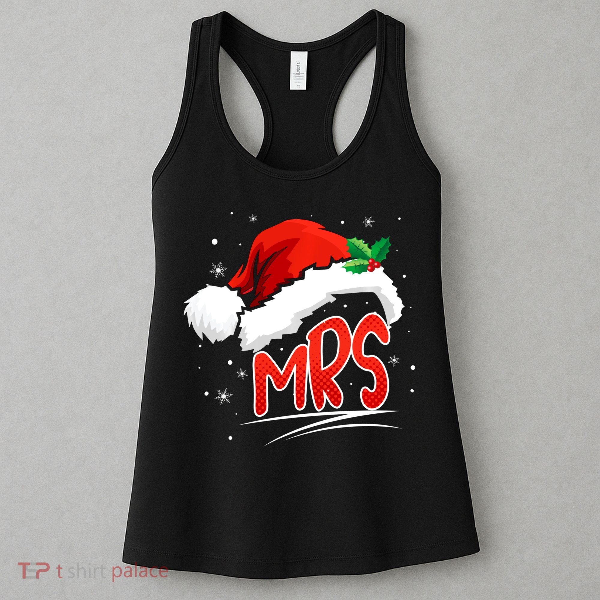 Mr. And Mrs. Christmas Santa Claus Matching His Hers Women's Tank Top