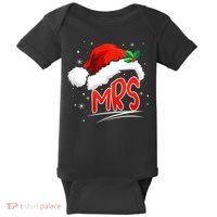 Mr. And Mrs. Christmas Santa Claus Matching His Hers Baby Bodysuit thumb 0
