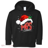 Mr. And Mrs. Christmas Santa Claus Matching His Hers Toddler Hoodie thumb 0