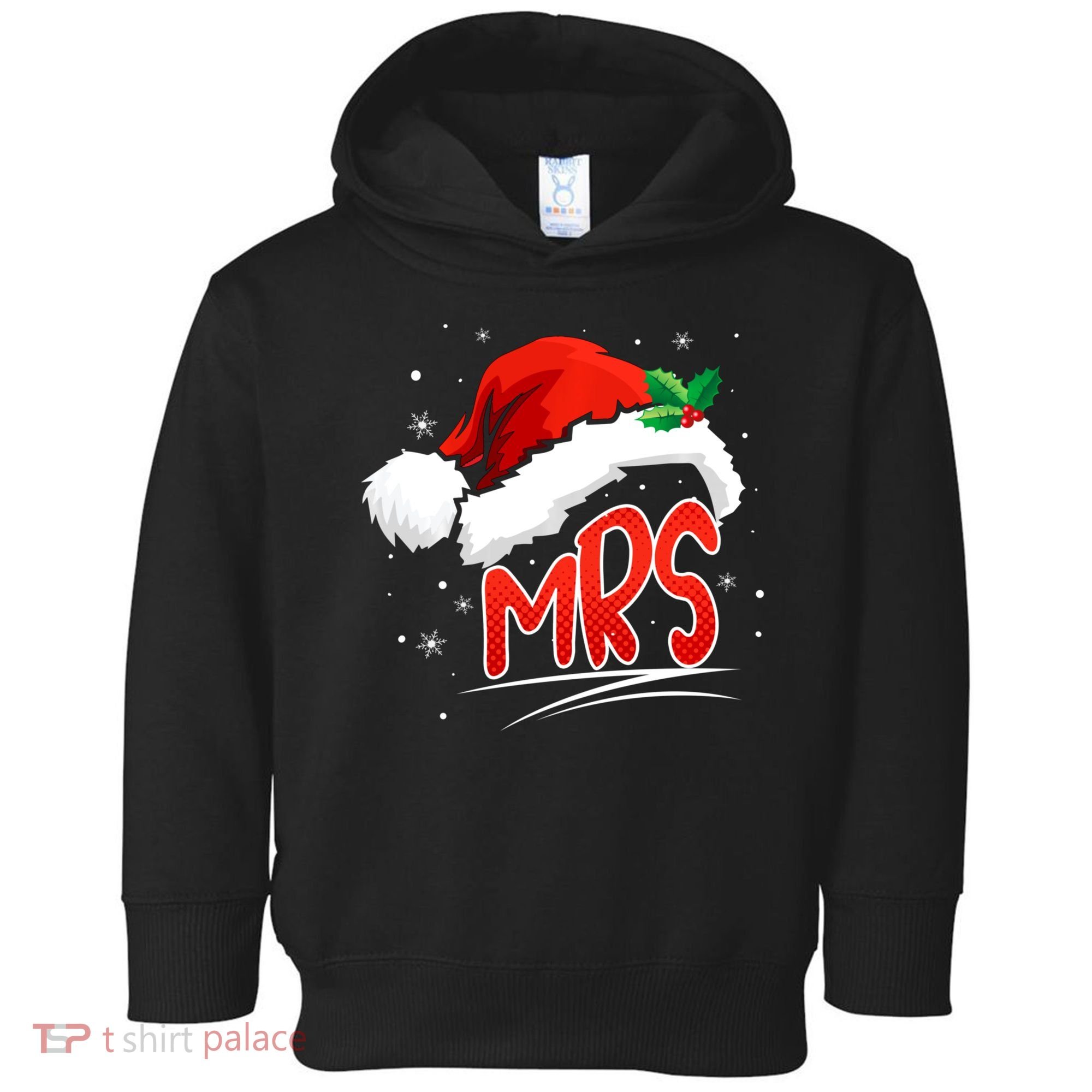 Mr. And Mrs. Christmas Santa Claus Matching His Hers Toddler Hoodie