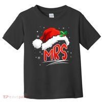 Mr. And Mrs. Christmas Santa Claus Matching His Hers Toddler T-Shirt thumb 0