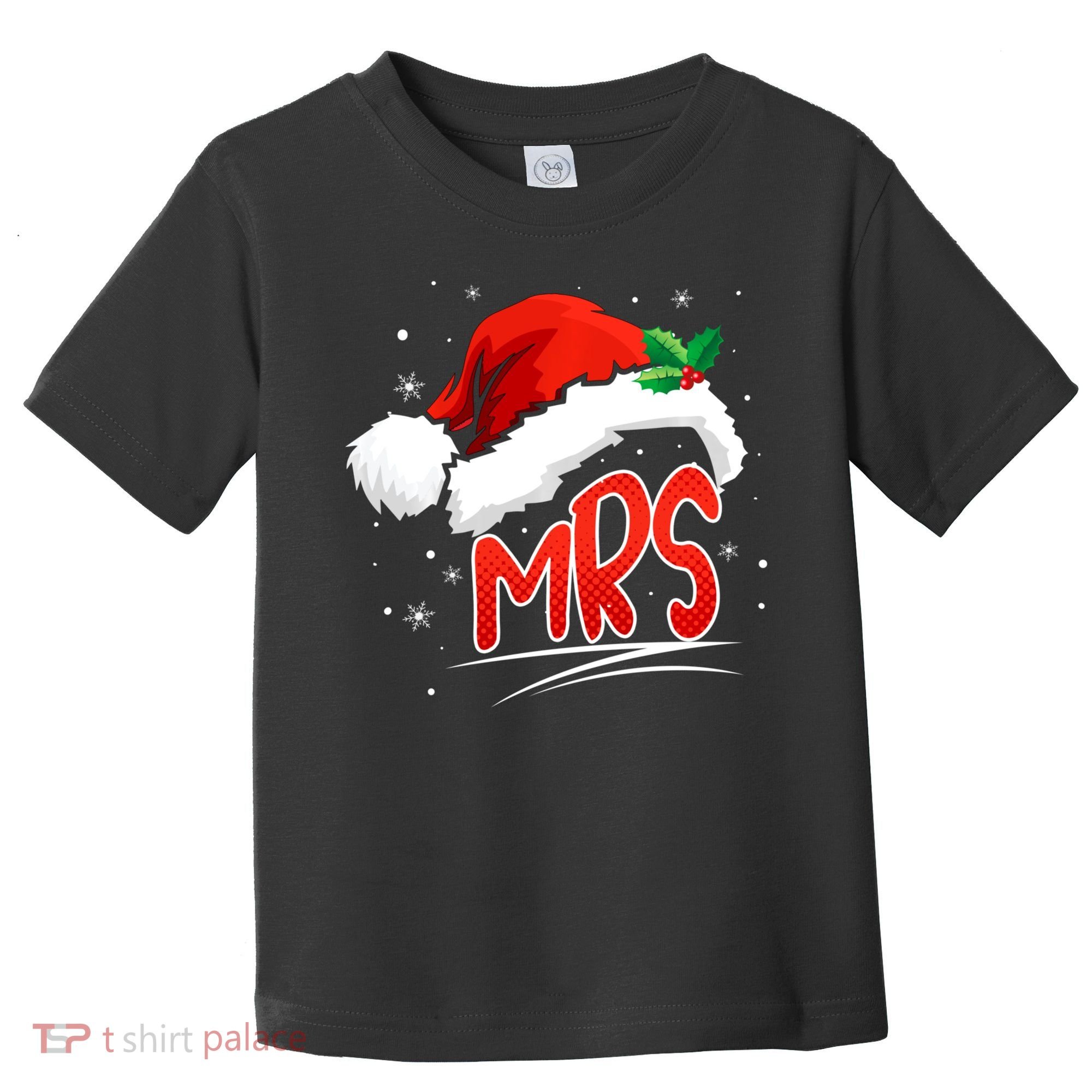 Mr. And Mrs. Christmas Santa Claus Matching His Hers Toddler T-Shirt