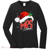 Mr. And Mrs. Christmas Santa Claus Matching His Hers Women's Long Sleeve Shirt thumb 0