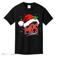 Mr. And Mrs. Christmas Santa Claus Matching His Hers Kids T-Shirt thumb 0
