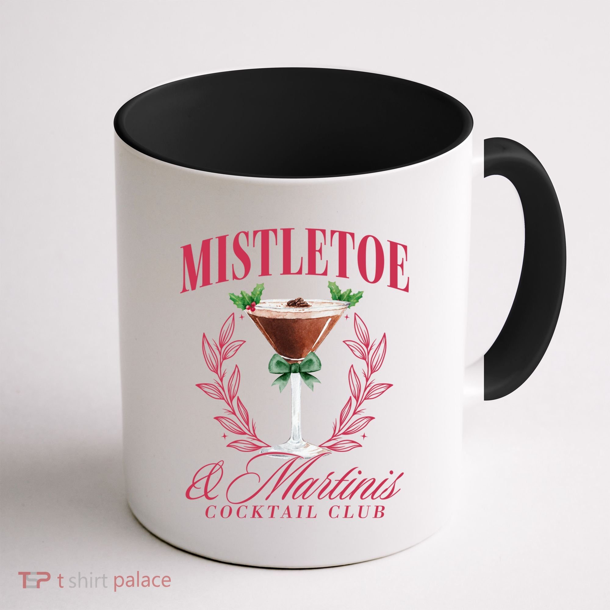 Mistletoe And Martinis Cute Christmas Espresso Martini Meaningful Gift Coffee Mug