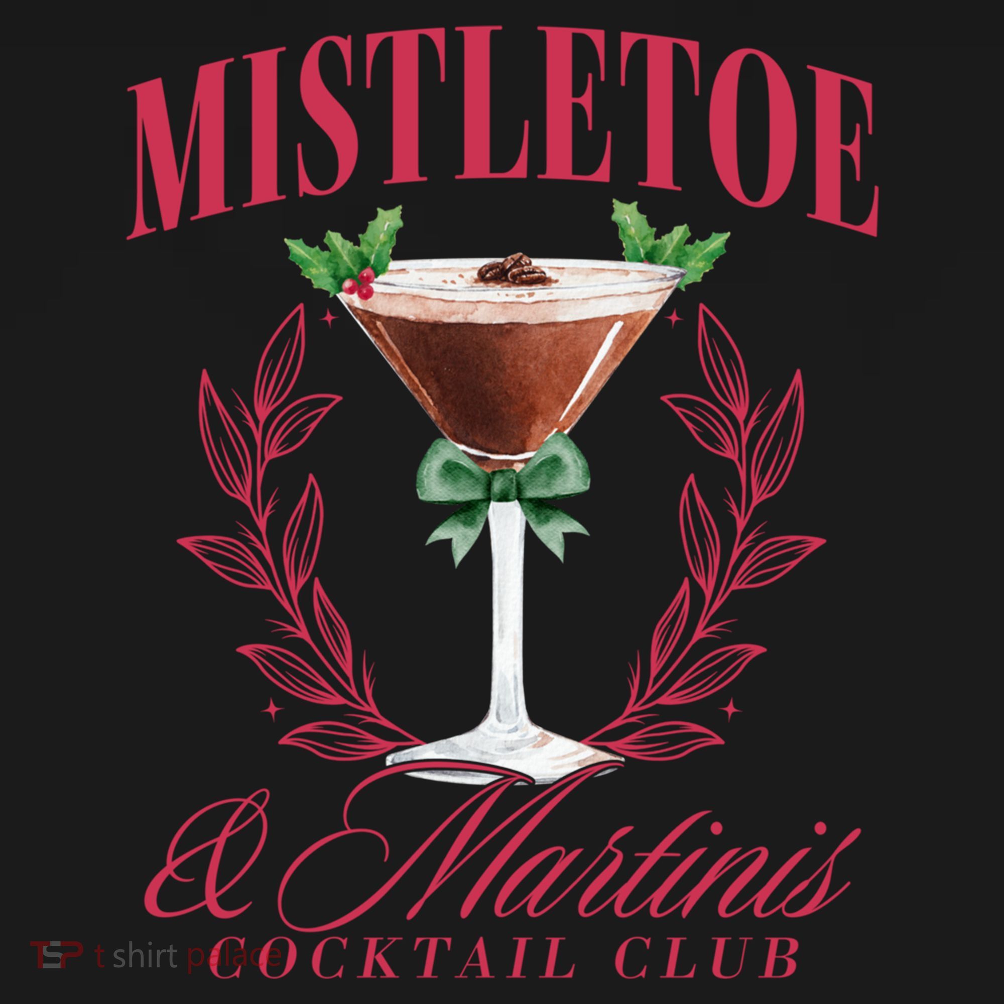 Mistletoe And Martinis Cute Christmas Espresso Martini Meaningful Gift Women's Hoodie