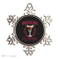 Mistletoe And Martinis Cute Christmas Espresso Martini Meaningful Gift Ornament thumb 0