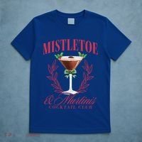 Mistletoe And Martinis Cute Christmas Espresso Martini Meaningful Gift T-Shirt thumb 5