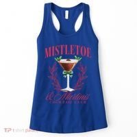 Mistletoe And Martinis Cute Christmas Espresso Martini Meaningful Gift Women's Tank Top thumb 0