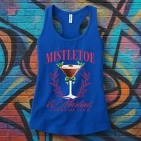 Mistletoe And Martinis Cute Christmas Espresso Martini Meaningful Gift Women's Tank Top thumb 3