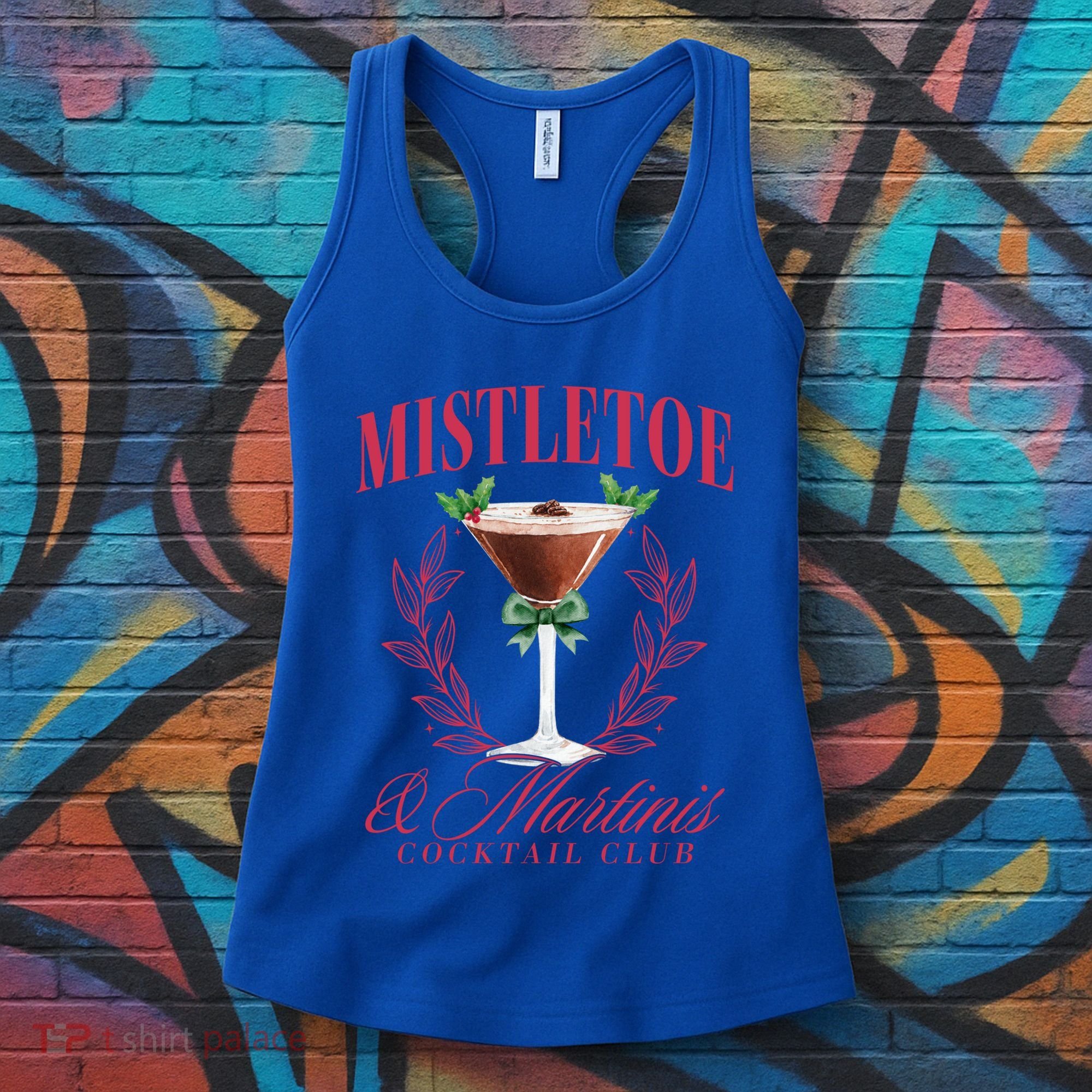 Mistletoe And Martinis Cute Christmas Espresso Martini Meaningful Gift Women's Tank Top