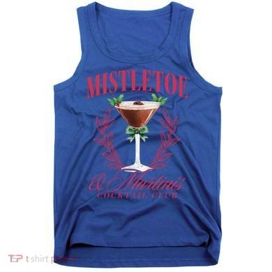 Mistletoe And Martinis Cute Christmas Espresso Martini Meaningful Gift Tank Top