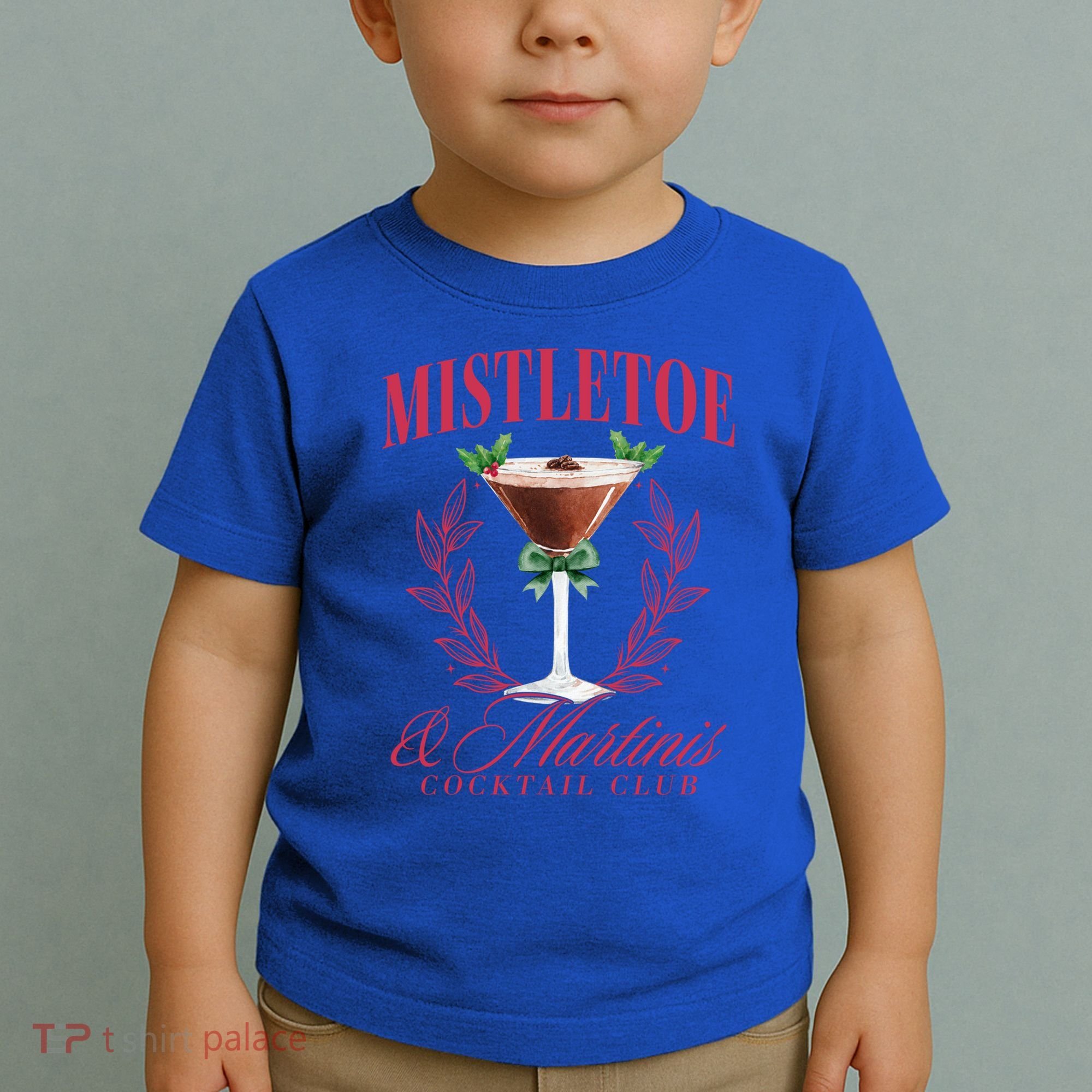 Mistletoe And Martinis Cute Christmas Espresso Martini Meaningful Gift Toddler T-Shirt
