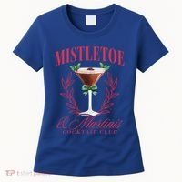 Mistletoe And Martinis Cute Christmas Espresso Martini Meaningful Gift Women's T-Shirt thumb 0