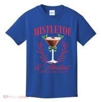 Mistletoe And Martinis Cute Christmas Espresso Martini Meaningful Gift Kids T-Shirt thumb 0