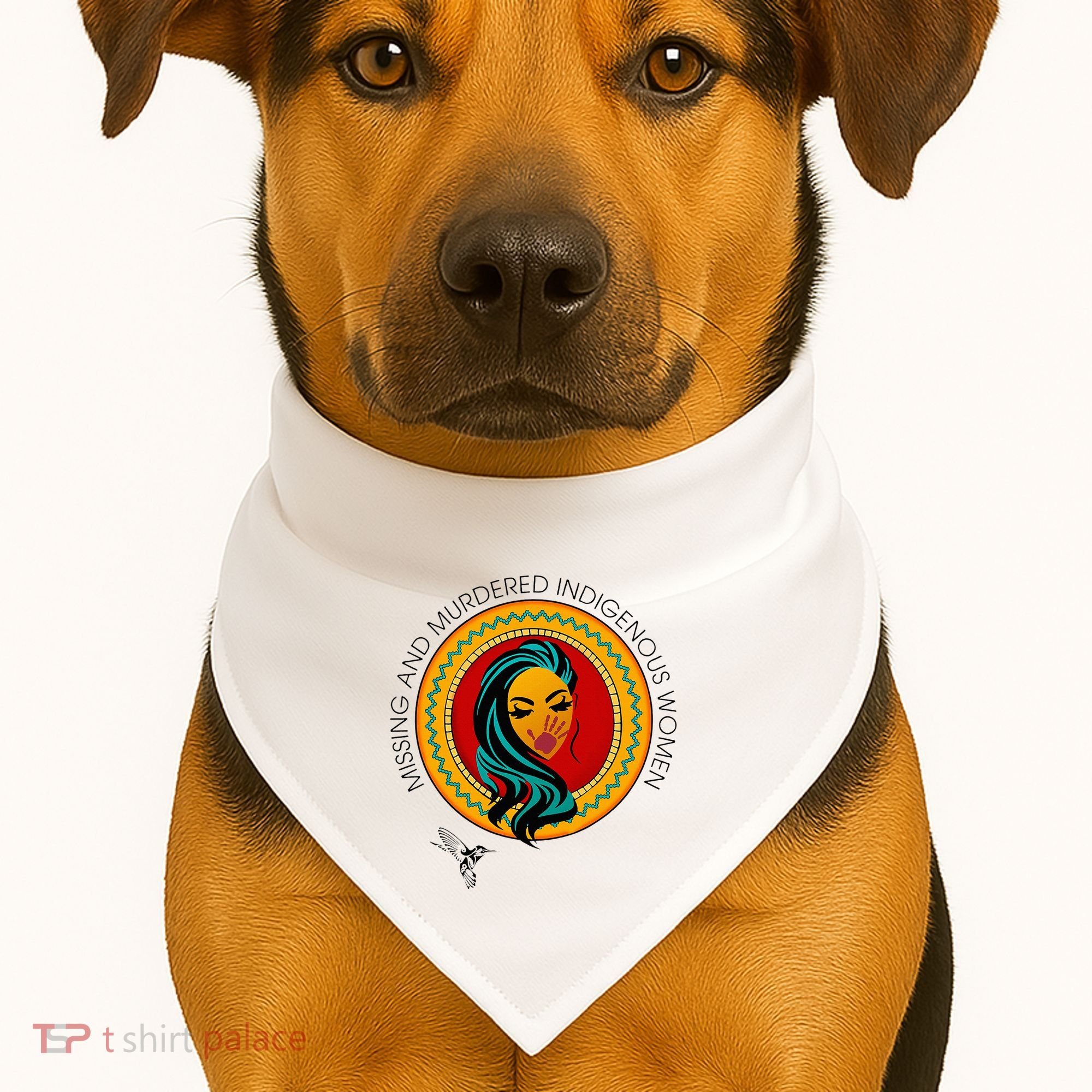 Missing And Murdered Indigenous Native American USA-Made Doggie Bandana