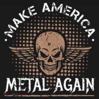 Make America Metal Again Skull Rock And Roll Heavy Music Mousepad thumb 1